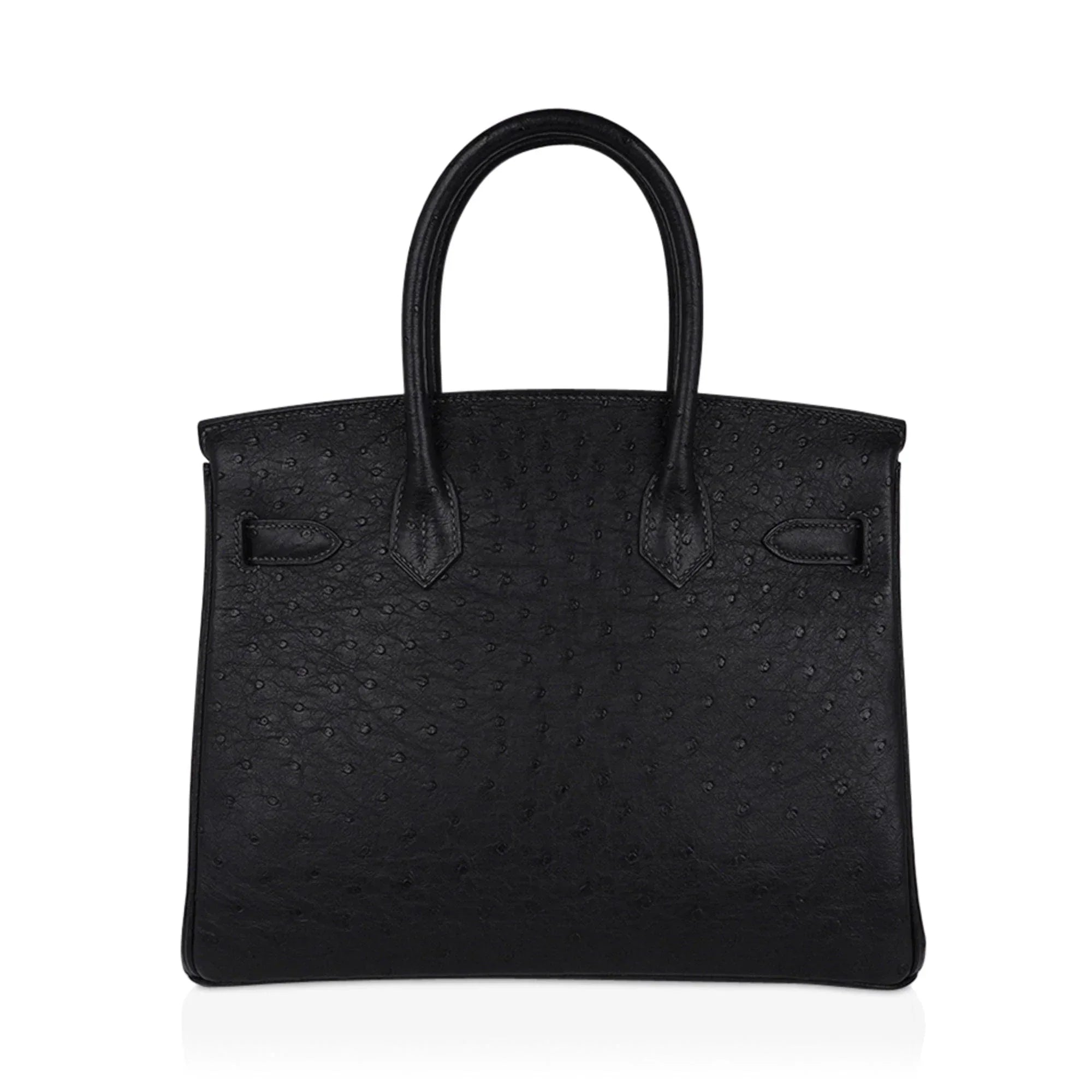 Birkin HSS 30 Bag Black (Noir ) Ostrich Palladium Hardware