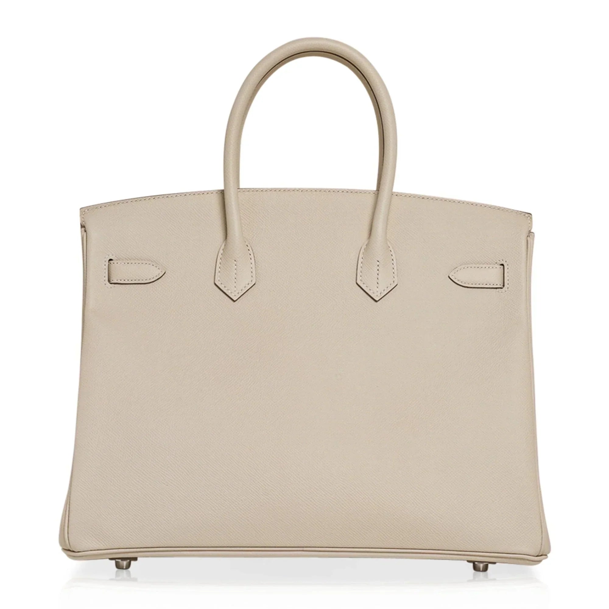 Birkin 35 Bag Craie Epsom Palladium Hardware
